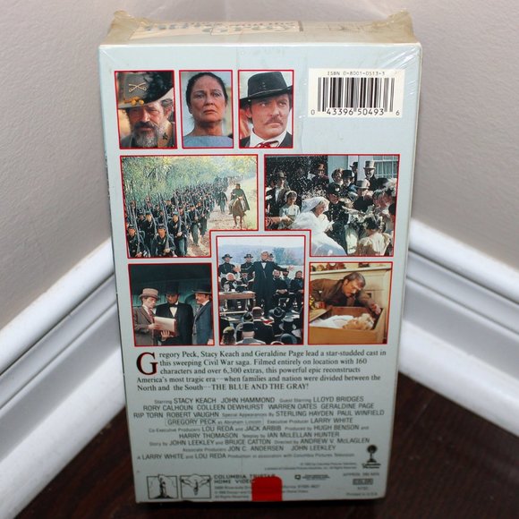 3/$21❤️new The Blue and The Gray 1990 VHS double cassette 2-tape set Civil War - Picture 2 of 3